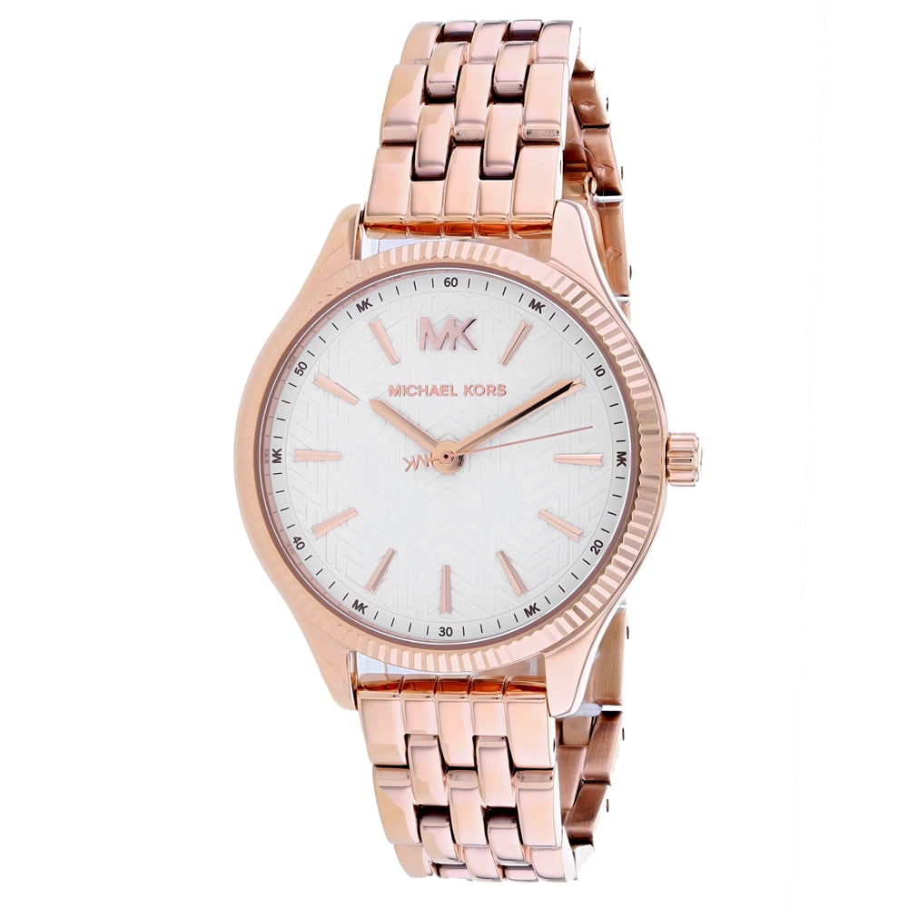 MICHAEL KORS ピアス MKC1508AN931 DNTY TONE CLEAR CZ Amazon.com: Michael Kors Pyper Three-Hand Gold-Tone