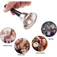 thumbnail image 4 of 2 Pcs Christmas Santa Metal Hand Bell, 4 of 5