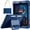Blue, variant on Kickstand Case for iPad Air 11 Inch M4/M3/M2 and iPad Air 10.9 Inch 5th/4th Gen, Heavy Sturdy Shockproof Kids Cover, with 360°Rotating Stand/Pen Slot/Shoulder Strap Girls (Black )