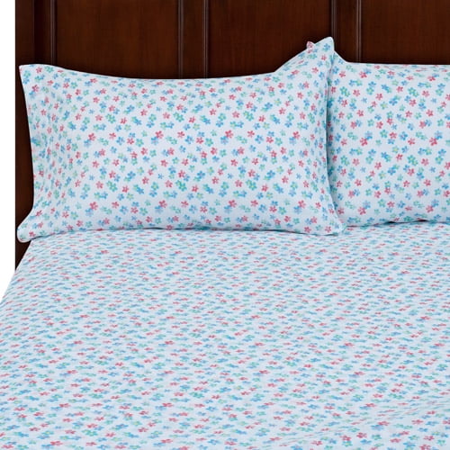 Mainstays Poly Multi Floral Queen Bedding Sheet Set