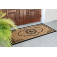 thumbnail image 6 of A1HC 36"x72" Natural Coir Monogrammed Doormat with PVC Backing, Heavy Duty Anti-Shed Front Door Mat, Easy to Clean Entry Rug, 6 of 7