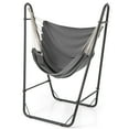 thumbnail image 1 of Costway Heavy-duty Hammock Chair with Stand Metal Frame Storage Pocket Quality Fabric, 1 of 8