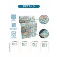 thumbnail image 6 of Summer Marine Life Coral Starfish Table Runner 13x70in Non-Slip Cotton Linen Table Runners, Sea Shell Teal Buffalo Dresser Scarves TableRunner for Dinner Kitchen Dining Wedding Party, 6 of 9