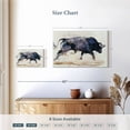 thumbnail image 4 of Elephant Stock Charging Bull 1998 Wall Art - Horizontal Canvas Wall Art - Living Room Wall Decor - Animal Canvas - White And Blue Decor By Mark Adlington - 24" x 16", 4 of 8