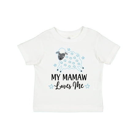 

Inktastic Mamaw Loves Me Grandson Boy Lamb Boys or Girls Toddler T-Shirt