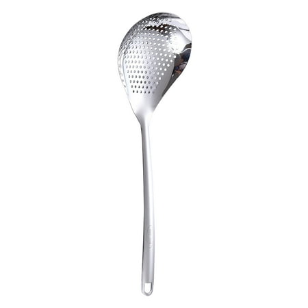 

Lauba 304 Stainless Steel Slotted Spoon Long Handle Pepper Big Slotted Spoon Home Kitchen Drain Oil Hot Pot Slotted Spoon Dredge Oil