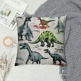 thumbnail image 2 of GOSMITH  Dinosaurs Watercolor Painting Pillow Case,Decorate Home Living Room Bedroom Boys Room Kids Room,Wild Animal Lovers Boy Men Kids Gifts, Throw Pillow Covers, 2 of 5