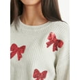thumbnail image 3 of Justice Girls Ribbon Sweater, Sizes XS - XLP, 3 of 10