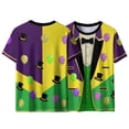 thumbnail image 4 of Craaazy Unisex Funny Print Crewneck Short Sleeve Mardi Gras T-Shirts Gifts, 4 of 8