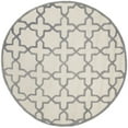 thumbnail image 4 of SAFAVIEH Cambridge Liz Geometric Wool Area Rug, Ivory/Silver, 6' x 6' Round, 4 of 10