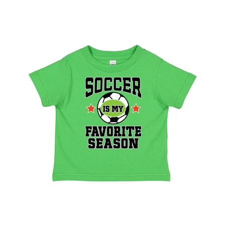 

Inktastic Soccer is My Favorite Season Gift Toddler Boy or Toddler Girl T-Shirt