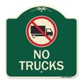 thumbnail image 1 of SignMission A-DES-G-1818-9809 Designer Series Sign - No Trucks with Graphic, 1 of 1