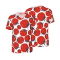 thumbnail image 6 of Rocae Hand Drawn Tomatoes for Breathable Men's Baseball T-Shirt Fashionable Casual Baseball Jersey, Moisture-wicking Sportswear 3X-Large, 6 of 9