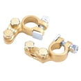 thumbnail image 4 of Miangastore Copper Battery Terminal Parts Golden 1 Pair 2.08x1.77x0.59 Inch, 4 of 9