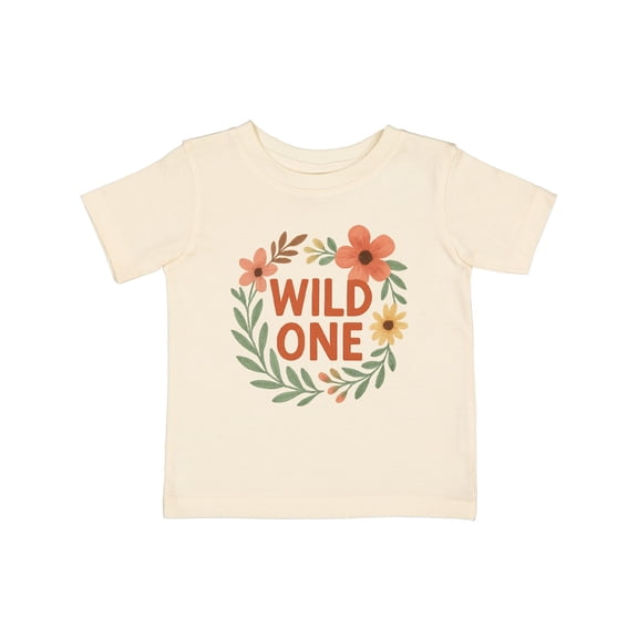 Inktastic Wild One Floral First Birthday Boys or Girls Baby T-Shirt