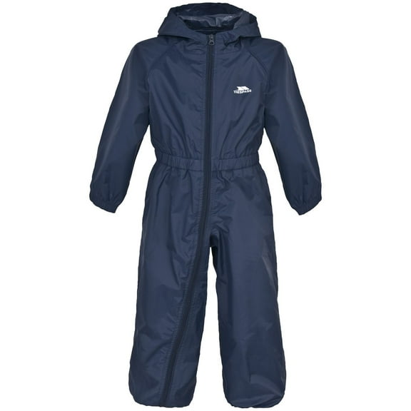 Trespass Boys/Girls Button Elasticated Full Body Waterproof Rain Suit