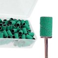 thumbnail image 6 of 100 Pieces 120 Grit Sanding Bands Set with Free Box, Drum Sander Sanding Sleeves for Nail Sanding Tools Green, 6 of 7