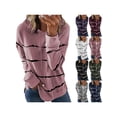 thumbnail image 3 of Gvmfive Women Long Sleeve Stripe Hoodies Pullover Loose Tops, 3 of 5
