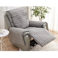 thumbnail image 2 of Nvzi Funda de sofá de felpa, funda de cojín para sillón reclinable, funda de sofá de fácil ajuste, lavable, protector de sofá para muebles (gris A, 65,74 x 74,8 pulgadas), 2 of 3