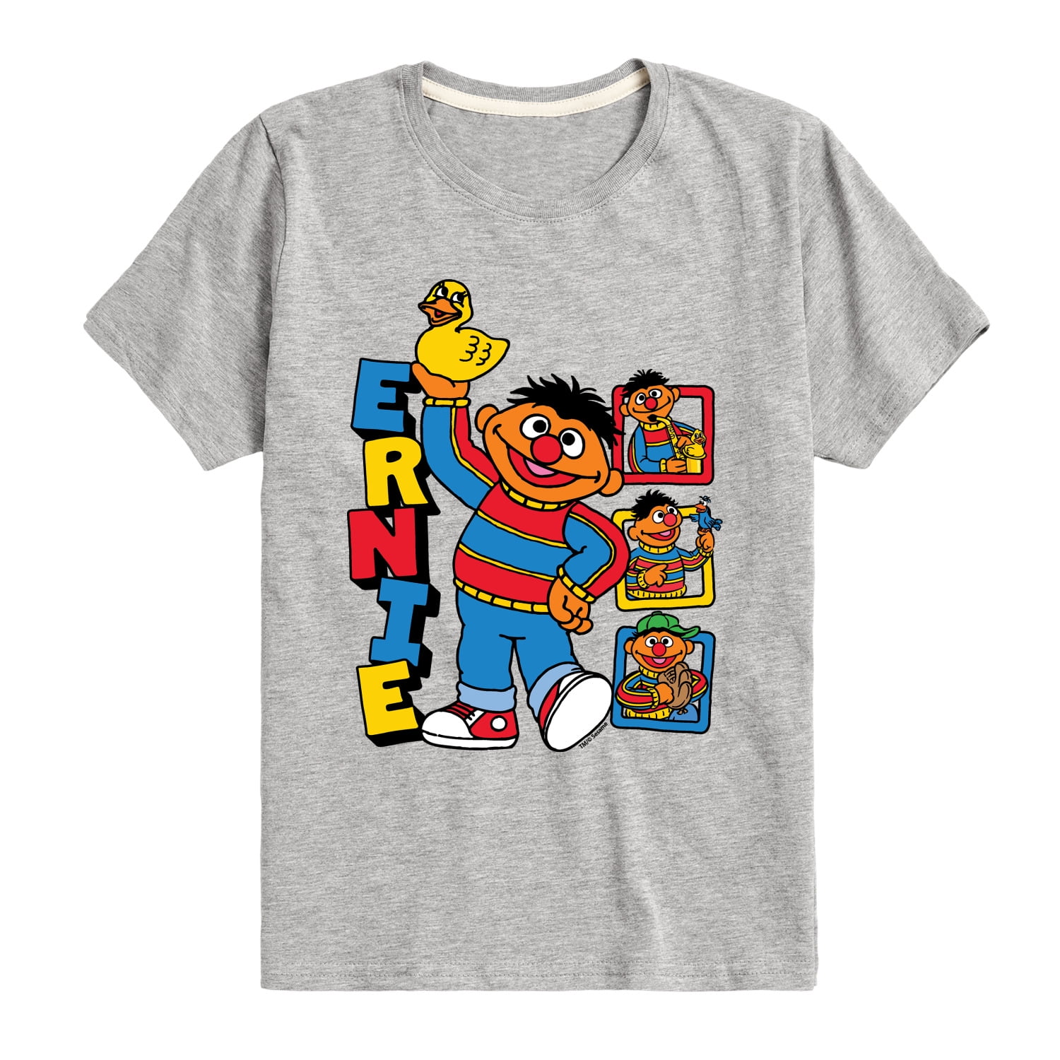 Sesame Street - Ernie - Toddler and Youth Short Sleeve Graphic T-Shirt
