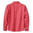 thumbnail image 6 of Womens Long Sleeve Easy Care Cotton/Polyester Shirt Hibiscus 3XL, 6 of 6