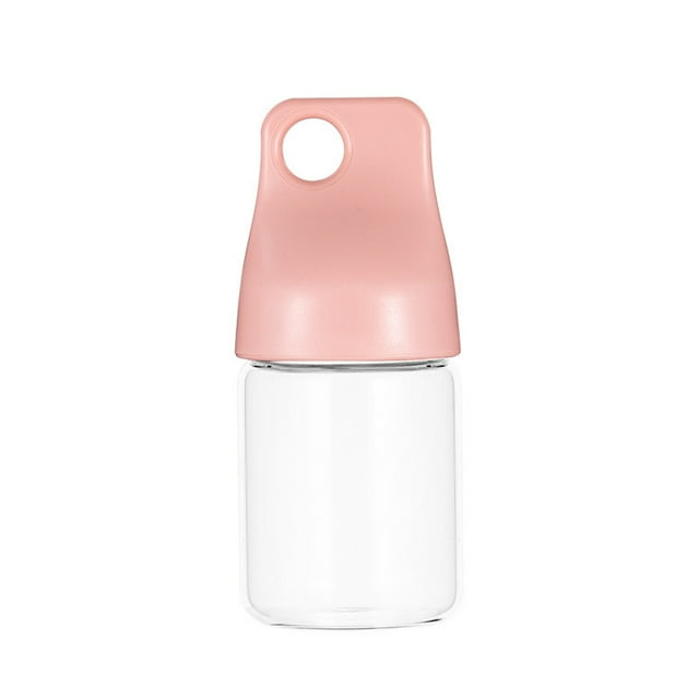 Botella de Agua Bewildely 280ml Vidrio Rosa