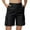 13# Black, variant on RPVATI Bermuda Shorts for Women Knee Length Casual Elastic Waist Cargo Shorts Summer Baggy Beach Running Shorts with Pockets Army Green XL
