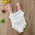 thumbnail image 2 of Bagilaanoe Little Girls One-Piece Swimsuit Backless Sleeveless Ruffled Bikini 2T 3T 4T 5T 6T 7T Kids Swimwear Bathing Suit, 2 of 6