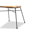 thumbnail image 5 of Baxton Studio Pro Modern Bohemian Natural Brown Rattan and Black Metal 2-Piece Dining Chair Set, 5 of 7
