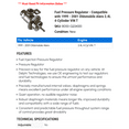 thumbnail image 2 of Fuel Pressure Regulator - Compatible with 1999 - 2001 Oldsmobile Alero 2.4L 4-Cylinder VIN T 2000, 2 of 2