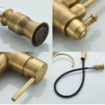 thumbnail image 3 of Antique Brass Touch Kitchen Faucet Dual Handle Tap Deck Mounted 360 Rotation Pull Out Soft Water Wash Hot Cold Mixer Crane Taps, 3 of 3