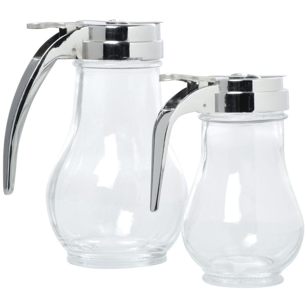 HUBERT® Syrup Dispenser Glass with Chrome-Plated Top 6 oz
