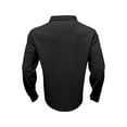thumbnail image 6 of USNSM Men's Shirt Casual Business Ribbed Corduroy Slim Fit Dress Shirt Turndown Collar Button up Long Sleeve Tops with Chest Pocket Black L, 6 of 8