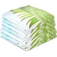 thumbnail image 5 of Summer Beach Seashell Tea Towels Set of 6 Tropical Palm Leaf Kitchen Dish Cloth with Hanging Loop, 18"x28"Lint-Free Absorbent Towel for Kitchen Drying Wiping and Cleaning, 5 of 5