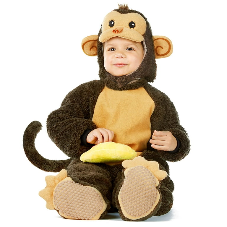 Monkey Toddler Costume Cute Jumpsuit with Banana Monkey Toddler Costume Cute Jumpsuit with Banana