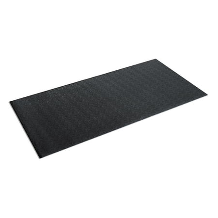 SuperMats - Treadmill Mat - Standard Quality Dense Foam Vinyl - Fitness Equipment Mat, Black, 36" x 78"