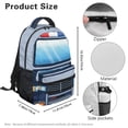 thumbnail image 7 of Jeiento 16 Inch Kids School Backpack for Elementary Boys Girls, Lightweight Cartoon Police Car Bookbag with Adjustable Straps, Multiple Pockets for Back to School, 7 of 7