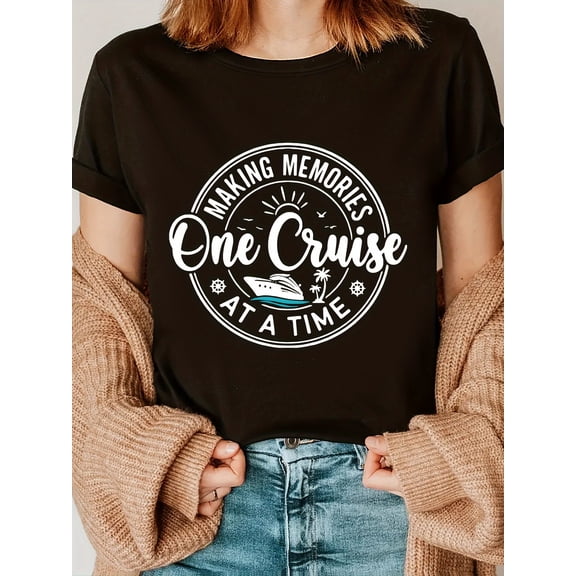 Making Memories One Cruise At A Time T-Shirt Fun Family Vacation Tee