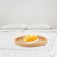 thumbnail image 3 of Wood Texture Sofa Tray, 24.5cm Length Convenient Sofa Tray Environmental Protection Foldable  for Coffee, 3 of 7