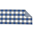 thumbnail image 6 of DII Navy/Off White Reversible Gingham/Buffalo Check Table Runner 14x72, 14x72", 6 of 14