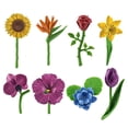 thumbnail image 2 of Set de figuras con forma de flor e insecto, 20 unidades, modelos de PVC para niños, 2 of 3