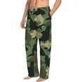 thumbnail image 2 of Uemuo Camouflage Shark Pattern Men's Wide Leg Palazzo Lounge Pants with Pockets Light Weight Loose Comfy Casual Pajama Pants-Large, 2 of 9
