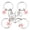 A, variant on ,4-Piece Stainless Steel Split-Heart Puzzle Keychain Set – Engraved Family Matching Key Rings for Mom and Sisters, Ideal Sisters Gifts From Sister