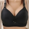 thumbnail image 2 of Penkiiy Women Bras Women's Bra Wire Free Underwear OnePiece Bra Everyday Underwear Bras Black Bras, 2 of 3