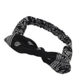thumbnail image 3 of Minnieouse Diadema elástica Estiramiento Antideslizante Entrenamiento Banda para el cabello Ejercicio Cómodo Vacaciones en la playa Adolescentes Sombreros Accesorio para el cabello Negro Minnieouse AP011146-06, 3 of 6