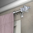 thumbnail image 2 of Central Design Products Steel 0.63" Modern Single Curtain Rod, Silver, 2 of 3