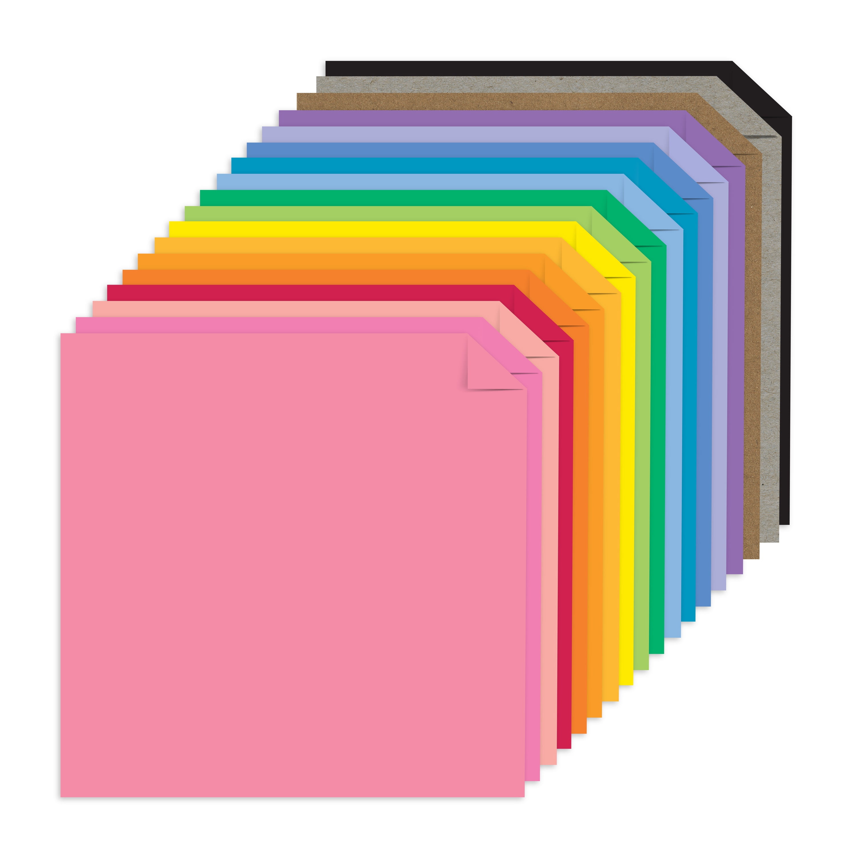 Astrodesigns Cardstock, 18-Color Starter Pack Assortment, 12" x 12", 8.5" x 11", 65 lb./176 gsm, 36 Sheets (91275)