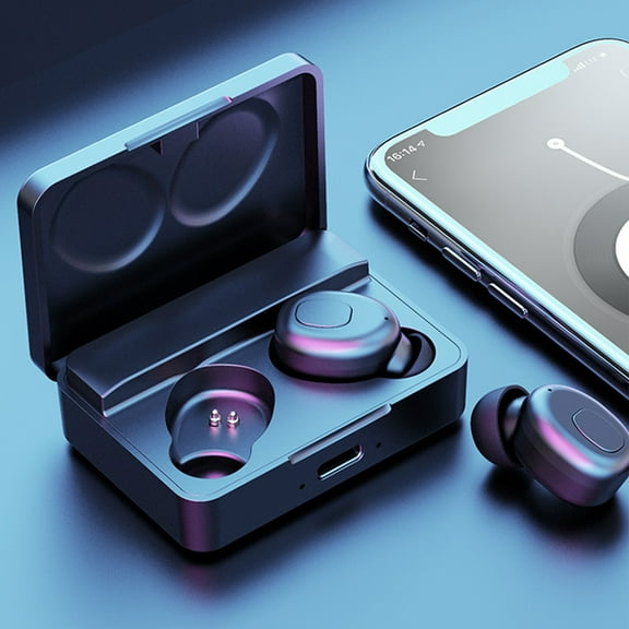 Oggfader Wireless Earbuds Wireless 5.0 Bluetooth Headphones Sports Mini Headphones In ear Headphones For Running Sports Cycling And Driving Black