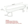 thumbnail image 5 of Contemporary Velvet Bench, 5 of 5