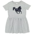 thumbnail image 3 of Inktastic Beautiful Galloping Black Horse Girls Toddler Dress, 3 of 5